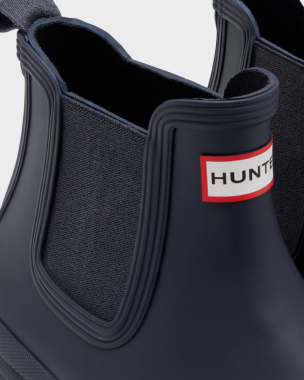 Mens Chelsea Boots - Hunter Original (24ZDUISAT) - Navy